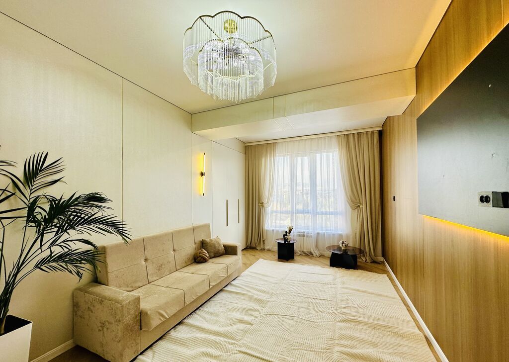 3 комнаты, 63 м², Аламедин-1 мкр Элитка, 12 этаж, Дизайнерский ремонт: фото 2