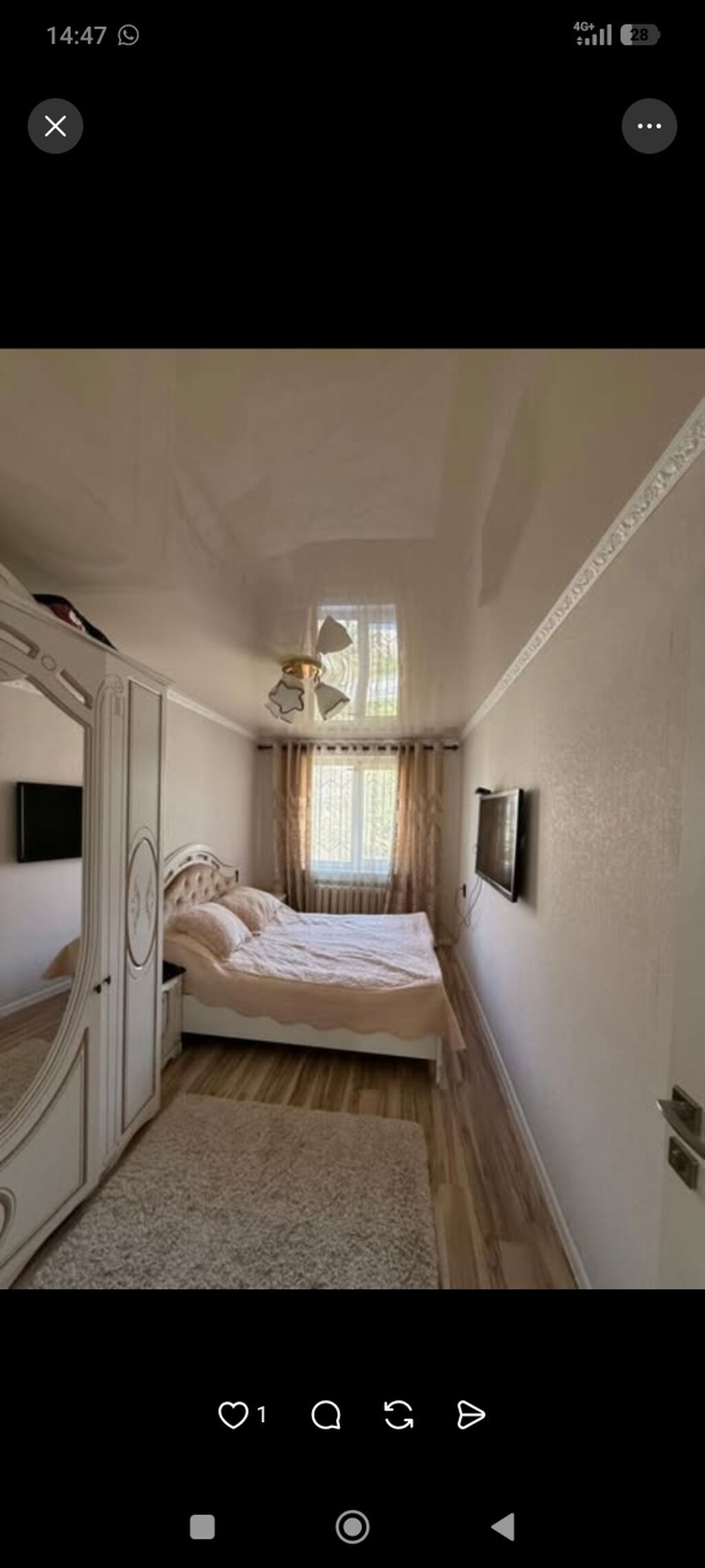 1 комната, Азия Молл, Душевая кабина, Постельное белье, Кондиционер, фото 2