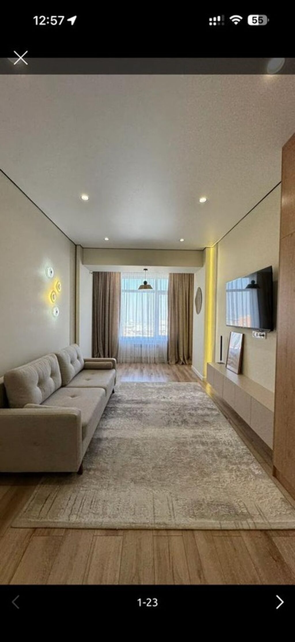 3 комнаты, 88 м², Тунгуч мкр Элитка, 10 этаж, Дизайнерский ремонт: фото 4