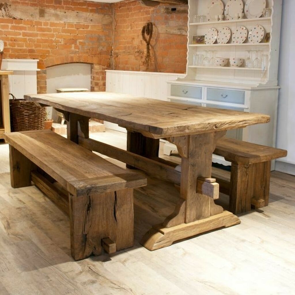 деревянная мебель в деревенском стиле