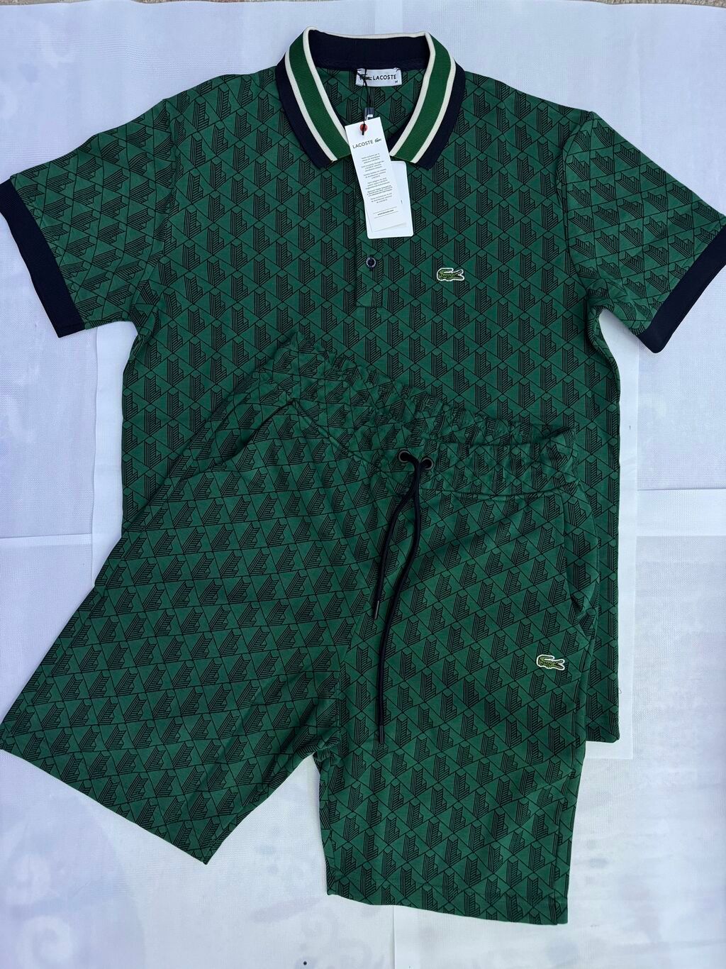 Мужской спортивный костюм, S, M, L, Lacoste, Новый, цвет - Зеленый, Самовывоз: фото 2