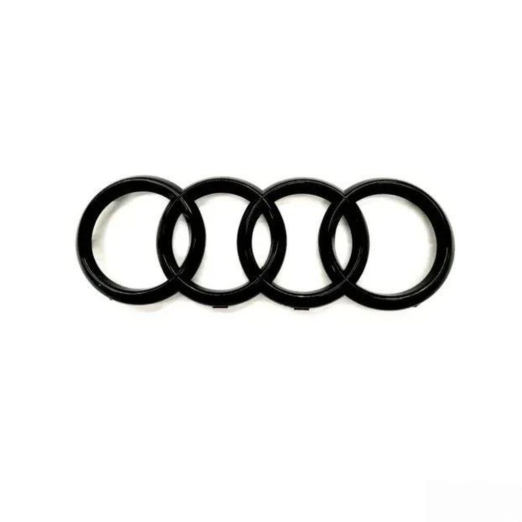 Nalepnice za automobile: Audi znak crni za gepek 21,5 x 7cm samolepljiv. Zamenski znakovi Audi