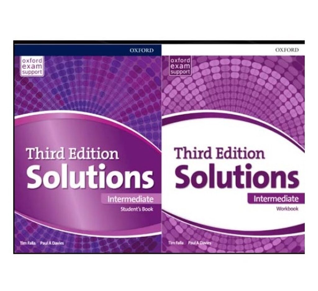 📚Учебник Solution Intermediate level ❗️2 книги: Договорная ➤ Книги,  журналы, CD, DVD | Бишкек | 58502308 ᐈ lalafo.kg