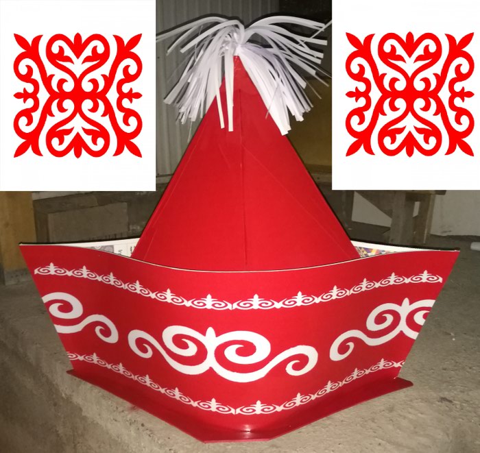 Калпак кыргызский рисунок