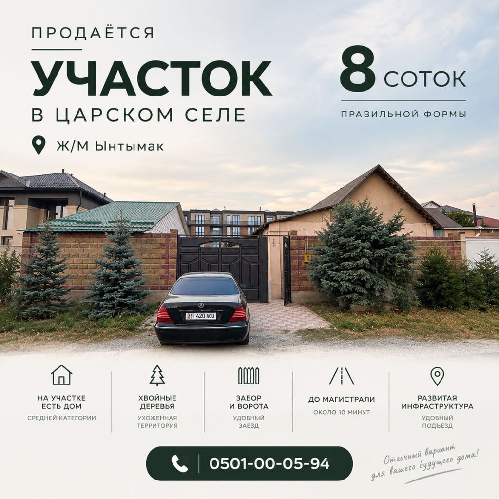 8 соток, Для строительства, Красная книга, Тех паспорт, Договор купли-продажи: фото 1