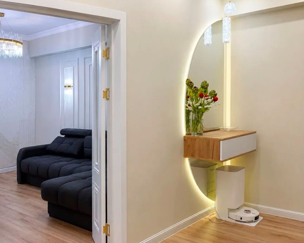 2 комнаты, 76 м², Асанбай мкр Элитка, 13 этаж, Дизайнерский ремонт: фото 6