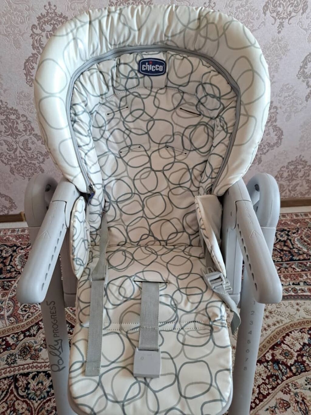 Стульчик для кормления, Б/у, Chicco, Трансформер, цвет - Белый, Самовывоз, Платная доставка: фото 5