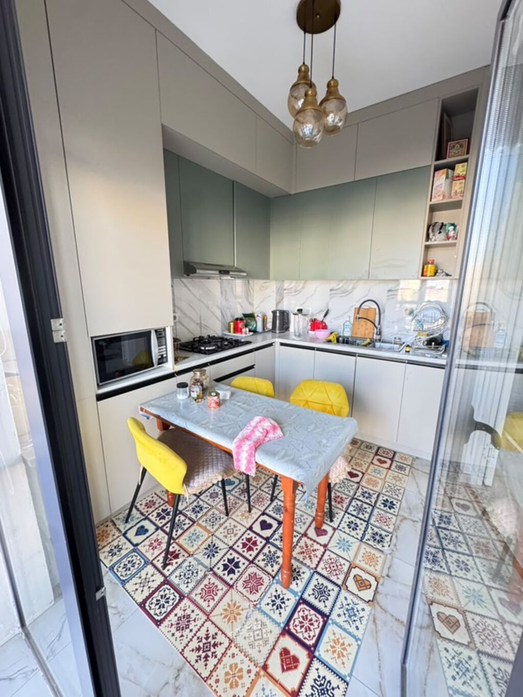 2 комнаты, 45 м², Средний Джал Элитка, 6 этаж, Дизайнерский ремонт: фото 1