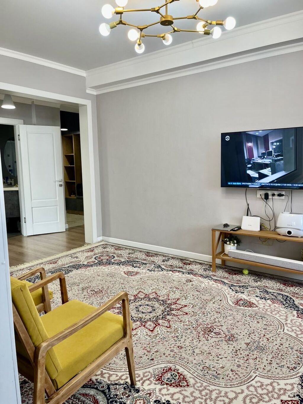 3 комнаты, 75 м², Асанбай мкр Элитка, 8 этаж, Евроремонт: фото 2