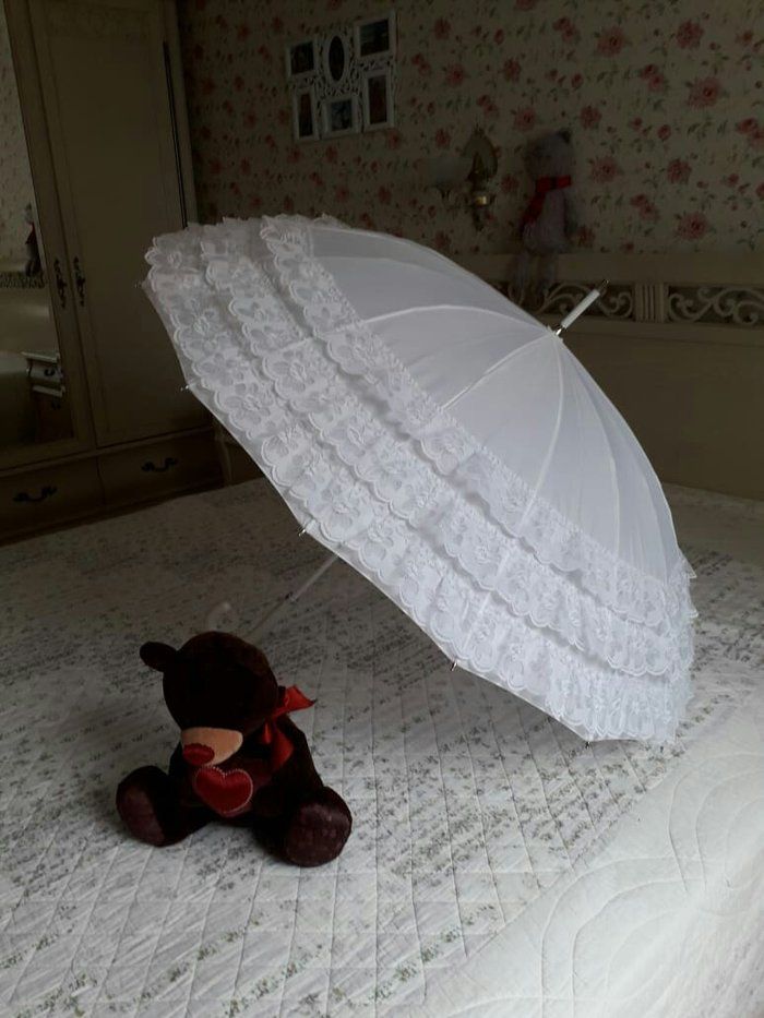 Продам свадебный зонт- трость с. Photo 1