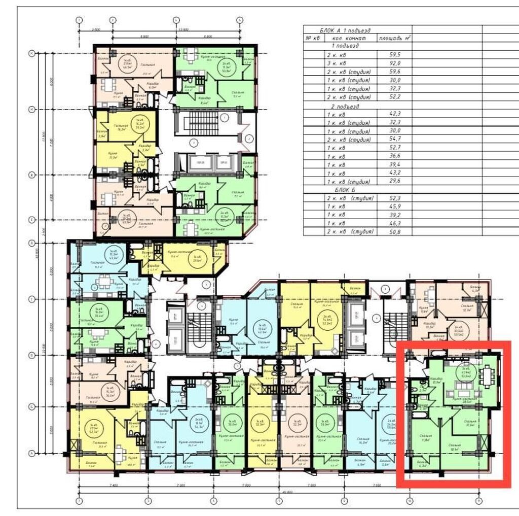 3 комнаты, 92 м², Шлагбаум Элитка, 12 этаж, ПСО (под самоотделку): фото 3