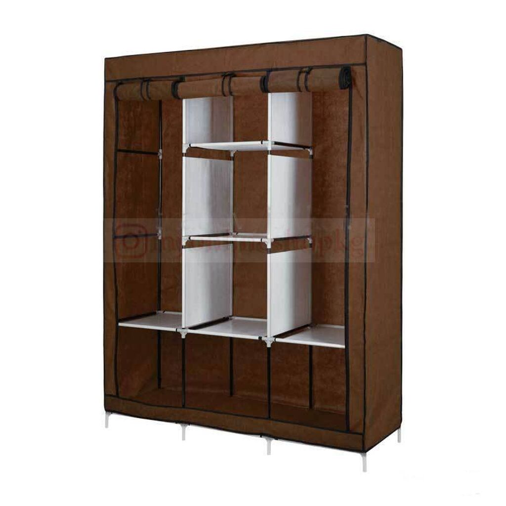 Тканевый шкаф Storage Wardrobe 130x45x175 см черный