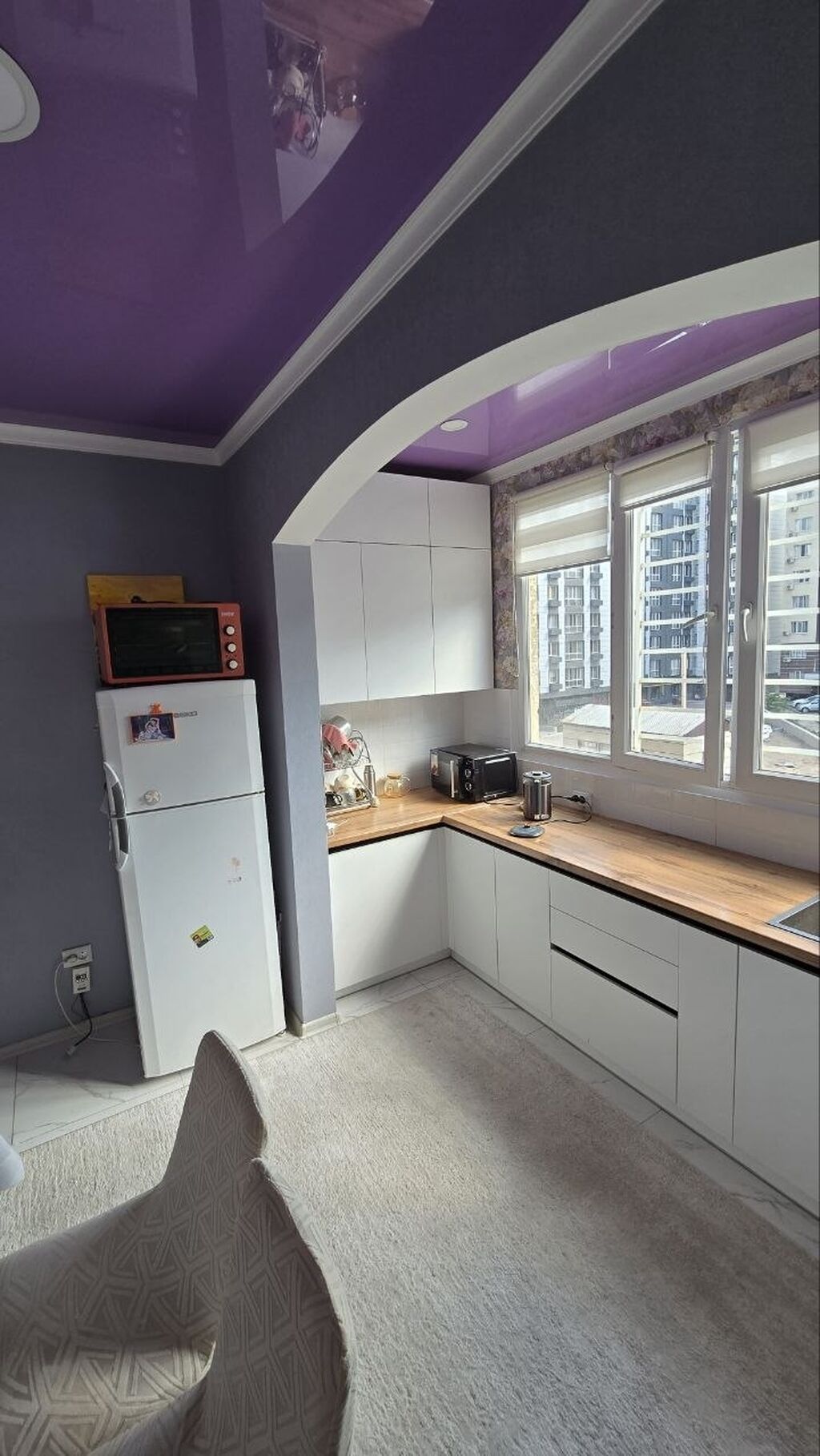 2 комнаты, 56 м², Кок-Жар ж/м 106 серия, 3 этаж, Евроремонт: фото 4