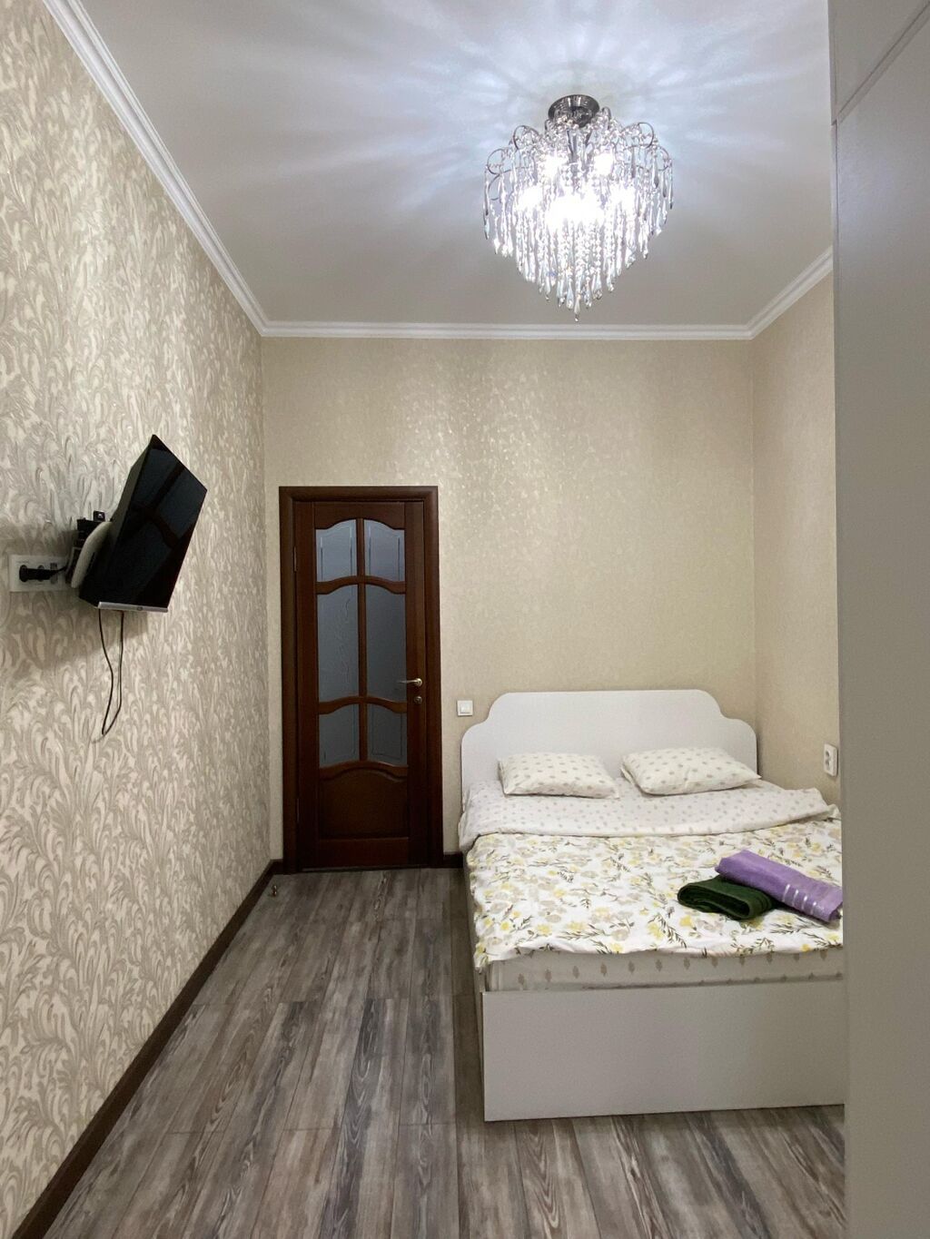 1 комната, Бишкек Парк ТРЦ, Душевая кабина, Постельное белье, Кондиционер: фото 5