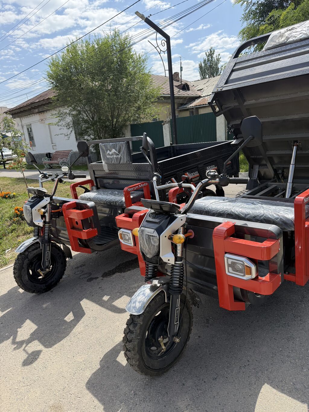 Грузовые трициклы Naryn Moto с самосвальным кузовом - Формат: фото 1