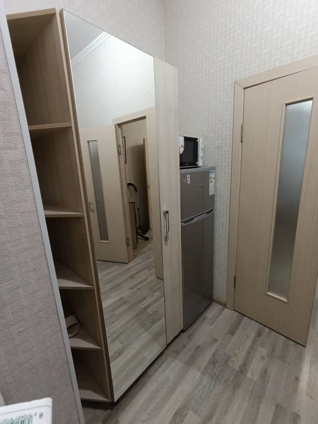 1 комната, Бишкек Парк ТРЦ, Душевая кабина, Постельное белье, Кондиционер: фото 5