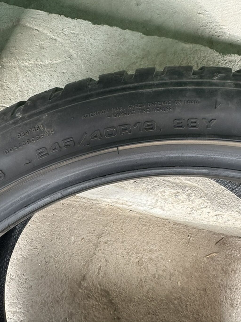 Шины 245 / 40 / R 19, Всесезонная, Б/у, Комплект, Легковые, Германия, GoodYear: фото 2