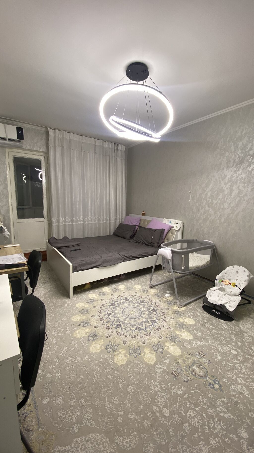 1 комната, 35 м², Джал мкр (в т.ч. Верхний, Нижний, Средний) 105 серия, 9 этаж, Требуется ремонт: фото 3