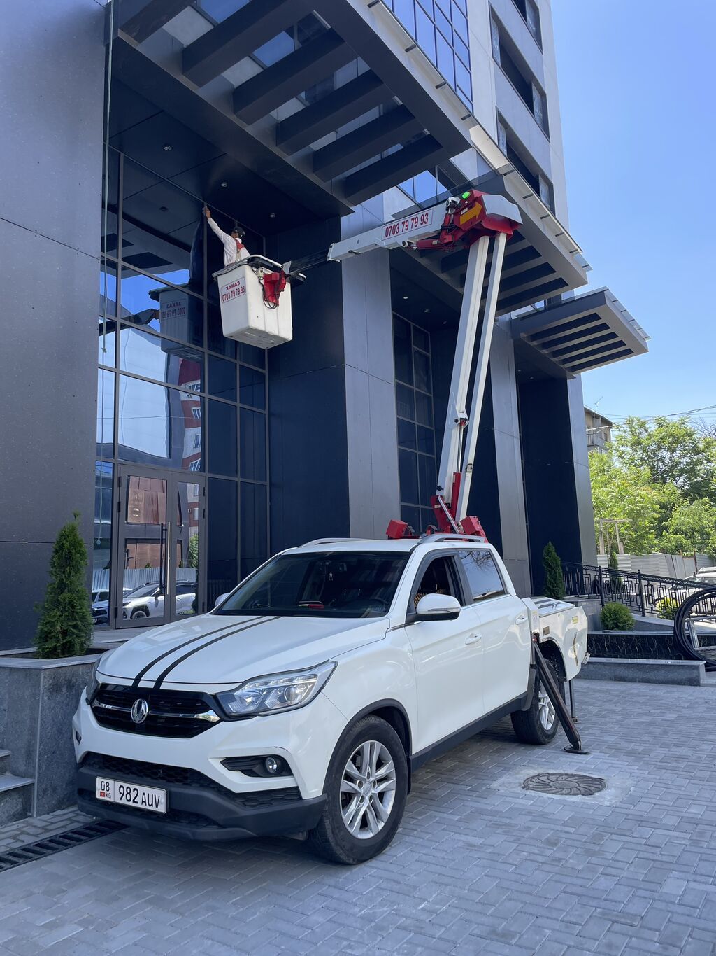 Автовышка 12 метр, 200 кг которот. Бишкек жана региондор боюнча: фото 7