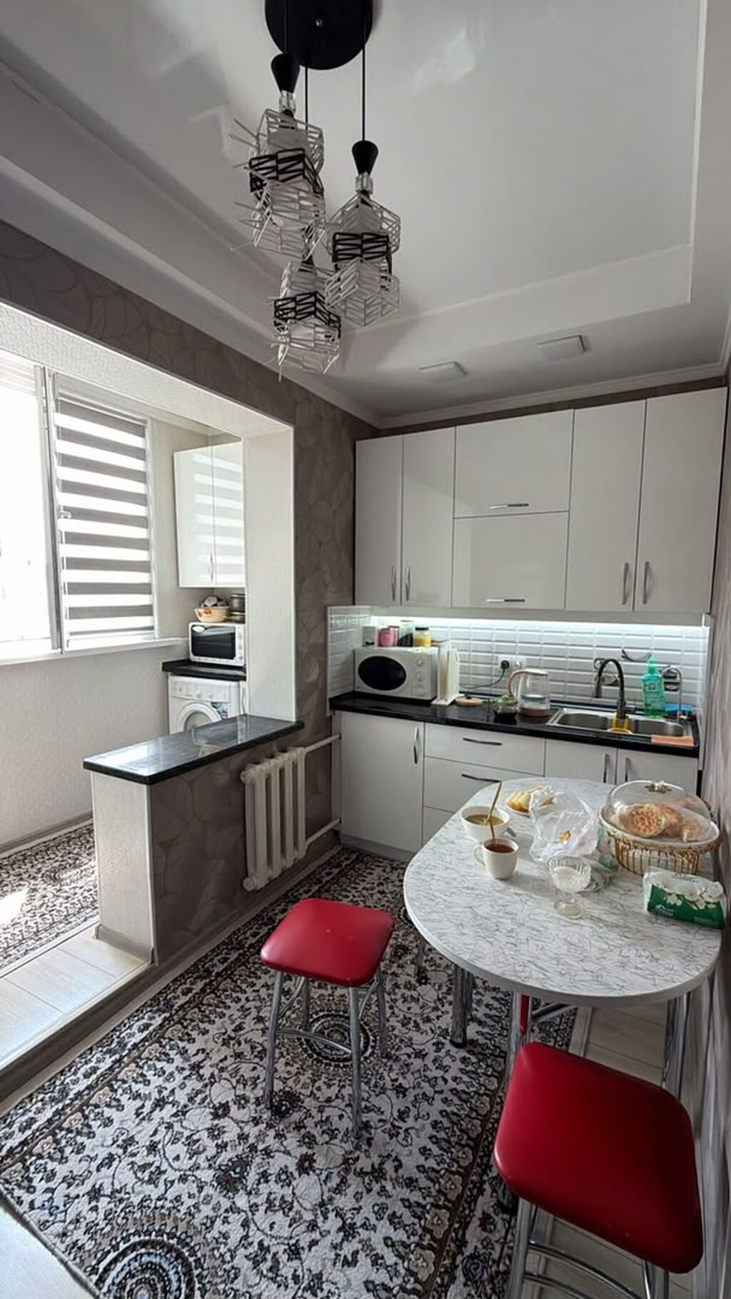 1 комната, 36 м², Тунгуч мкр 106 серия улучшенная, 9 этаж, Евроремонт: фото 6