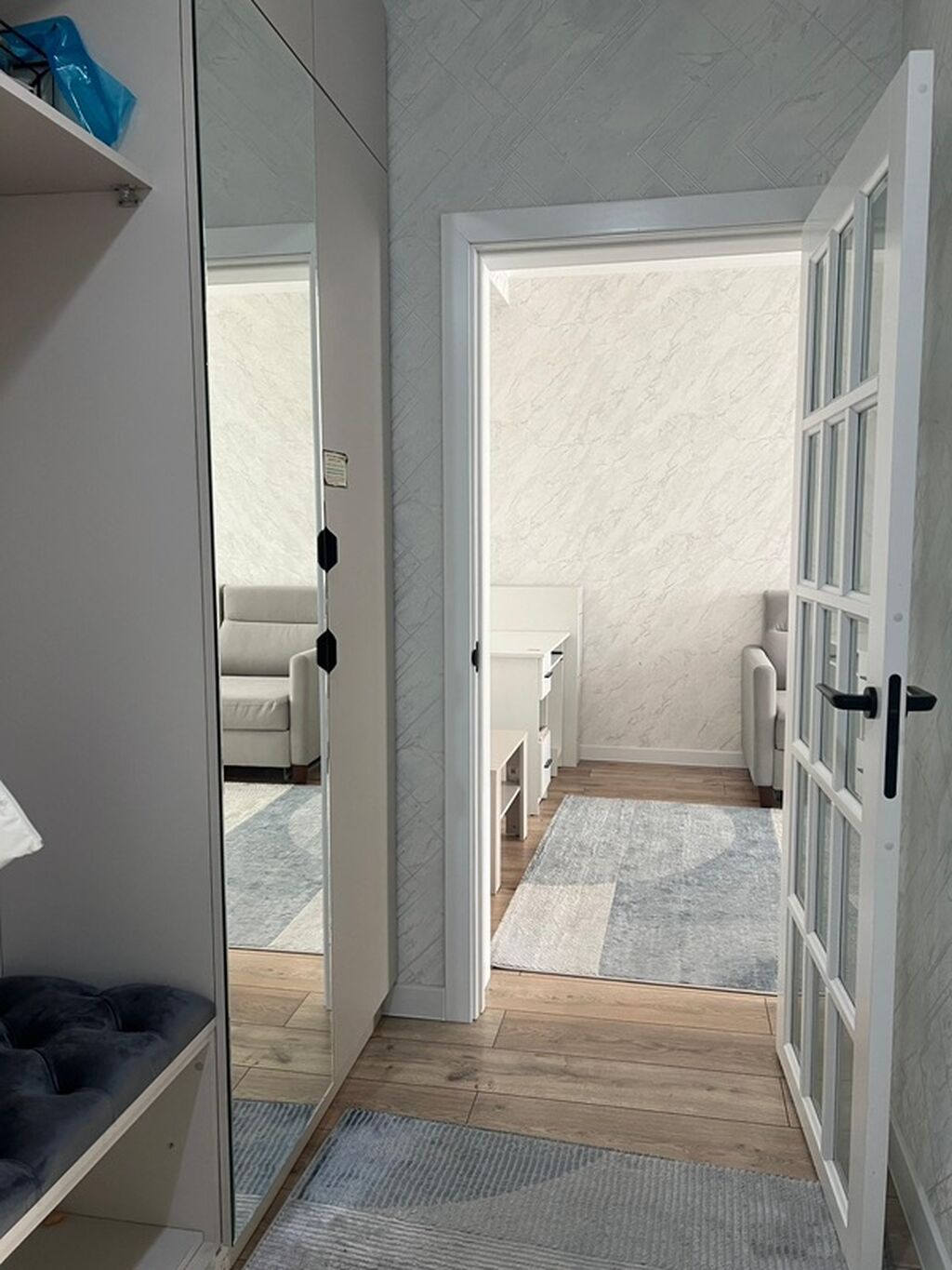 2 комнаты, 60 м², Ала-Арча ТРЦ Элитка, 6 этаж, Дизайнерский ремонт: фото 4