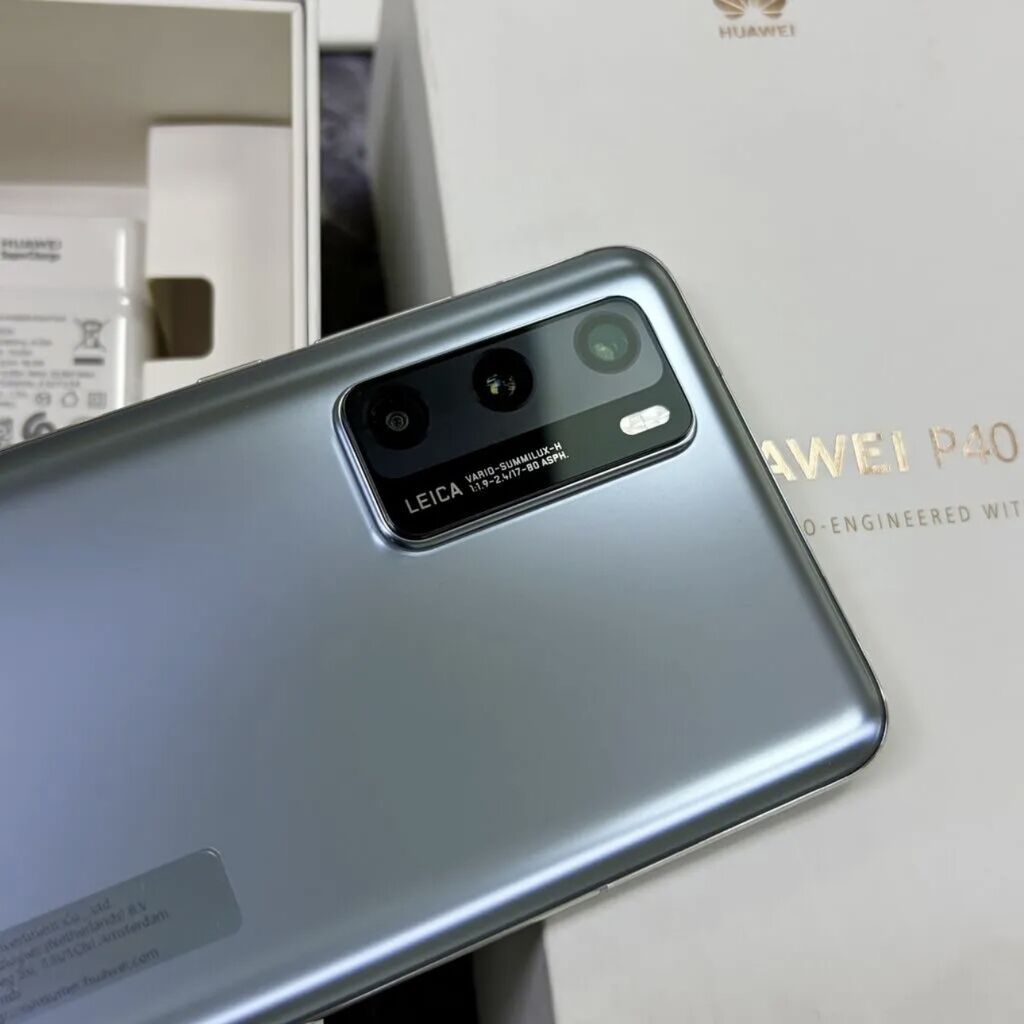 Huawei P40 4G, Новый, 128 ГБ, цвет - Серый, 1 SIM: фото 2