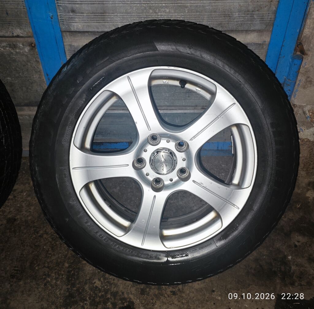 Колеса в сборе 215 / 60 / R 16, Всесезонная, Б/у, Комплект, Легковые, Литые, отверстий - 5: фото 5