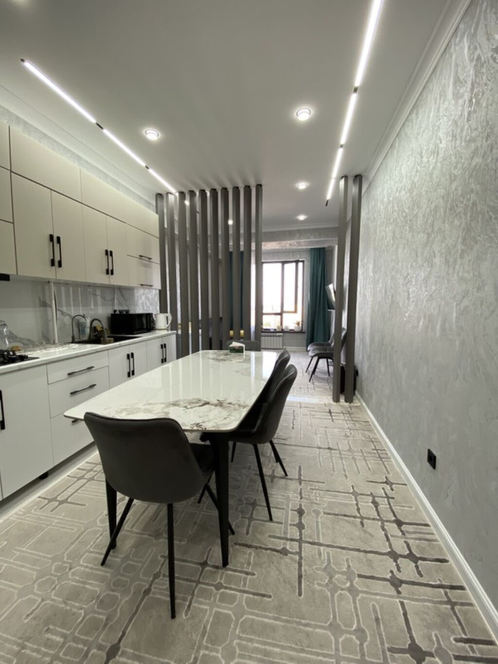 2 комнаты, 54 м², Кок-Жар мкр Индивидуалка, 12 этаж, Дизайнерский ремонт: фото 4