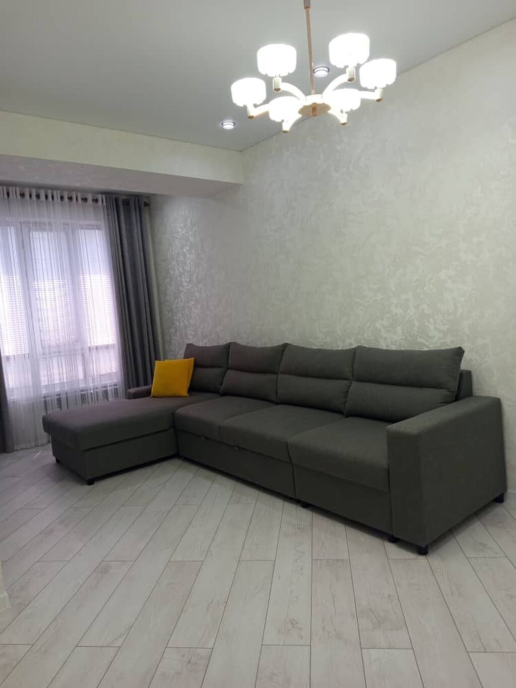 2 комнаты, 62 м², Аламедин-1 мкр Элитка, 6 этаж, Дизайнерский ремонт: фото 5