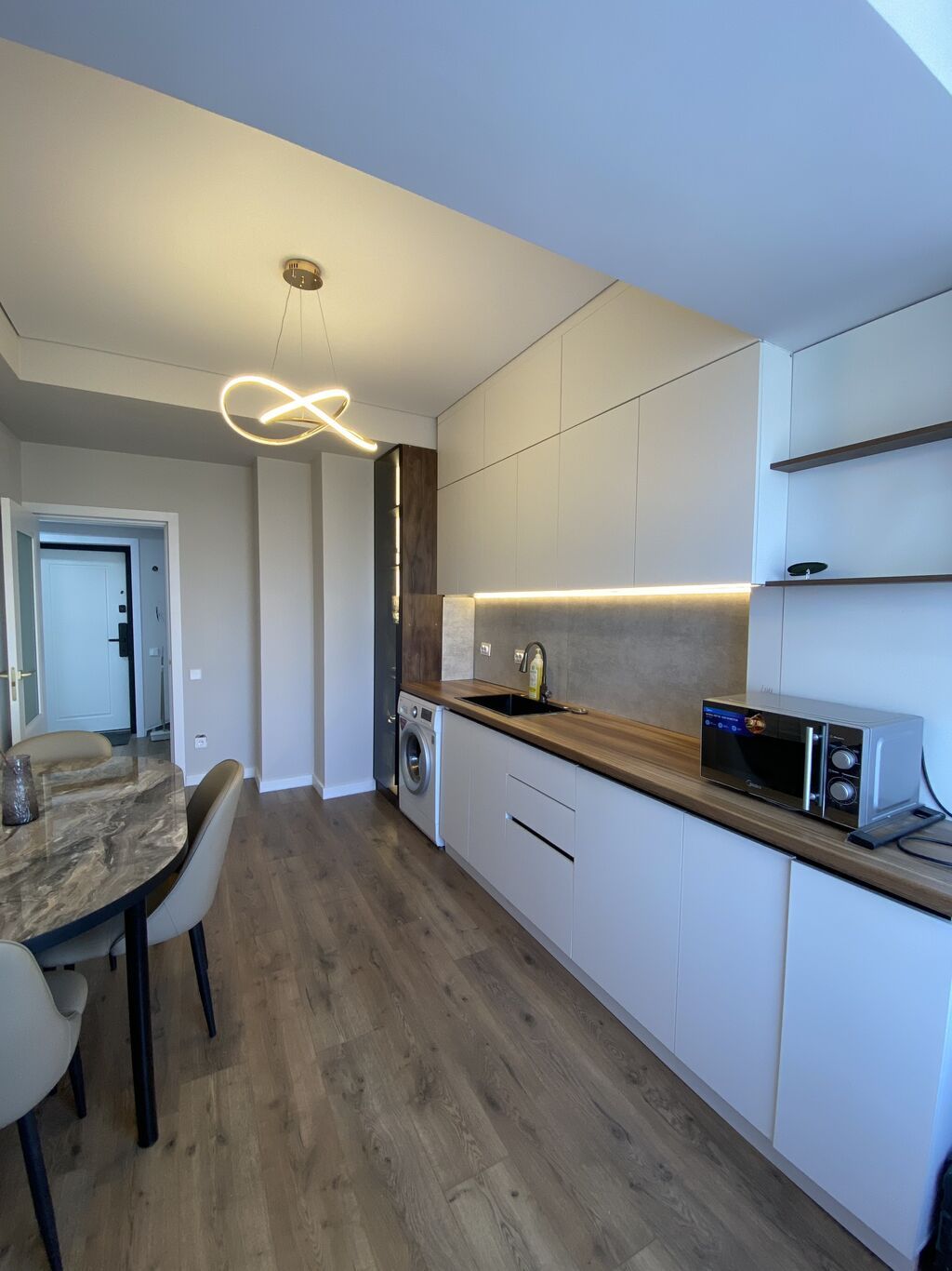 2 комнаты, 58 м², Тунгуч мкр Элитка, 8 этаж, Дизайнерский ремонт: фото 3