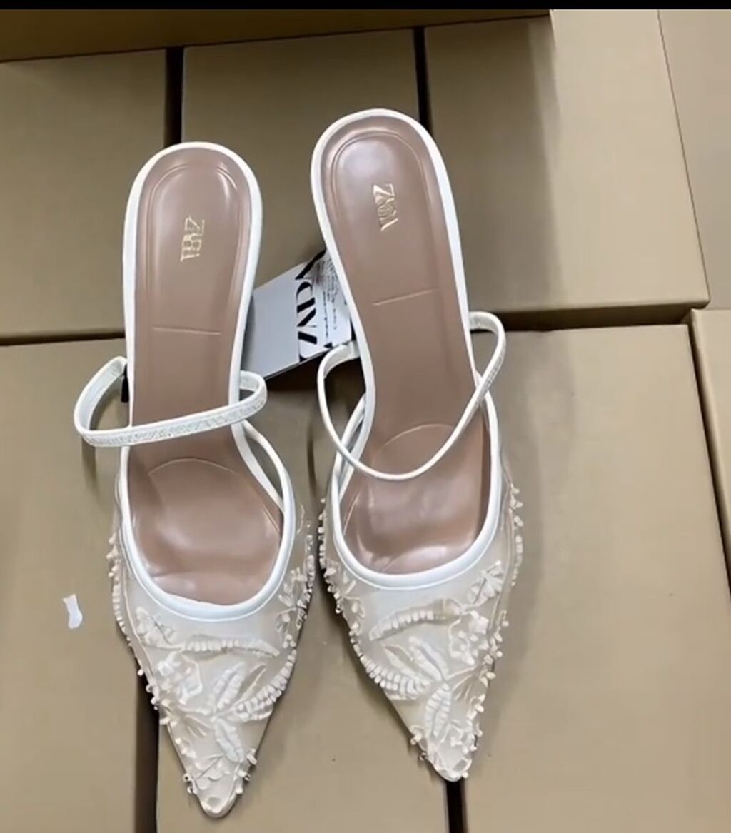 Туфли, 36, 36.5, 37, Zara, Новый, цвет - Белый — фото 2