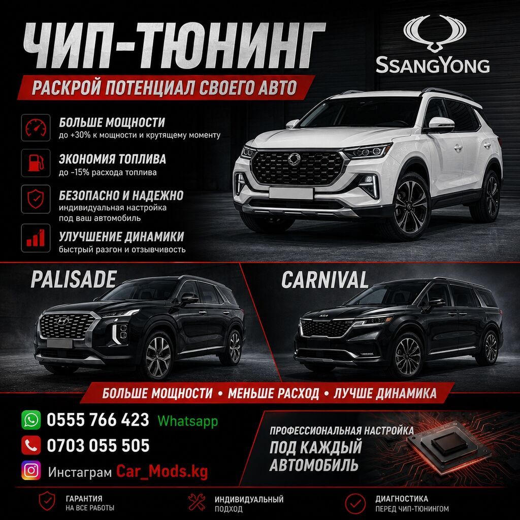 Профессиональный чип‑тюнинг автомобилей SsangYong, Hyundai Palisade