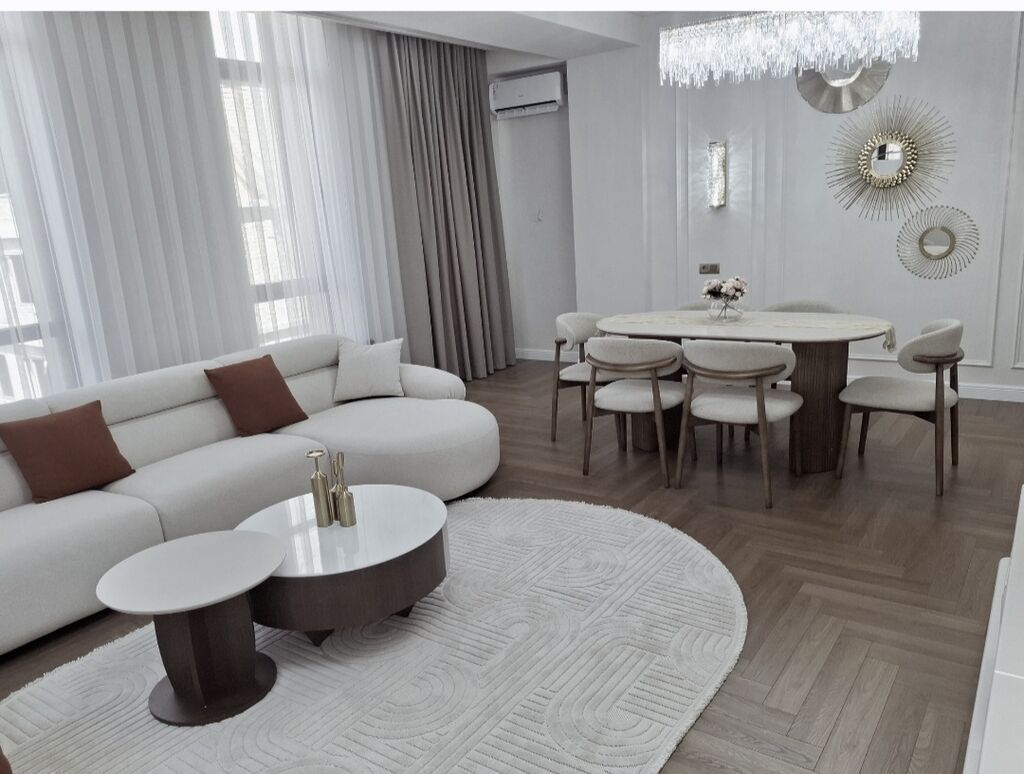 3 комнаты, 105 м², Асанбай мкр Элитка, 9 этаж, Свежий ремонт: фото 2