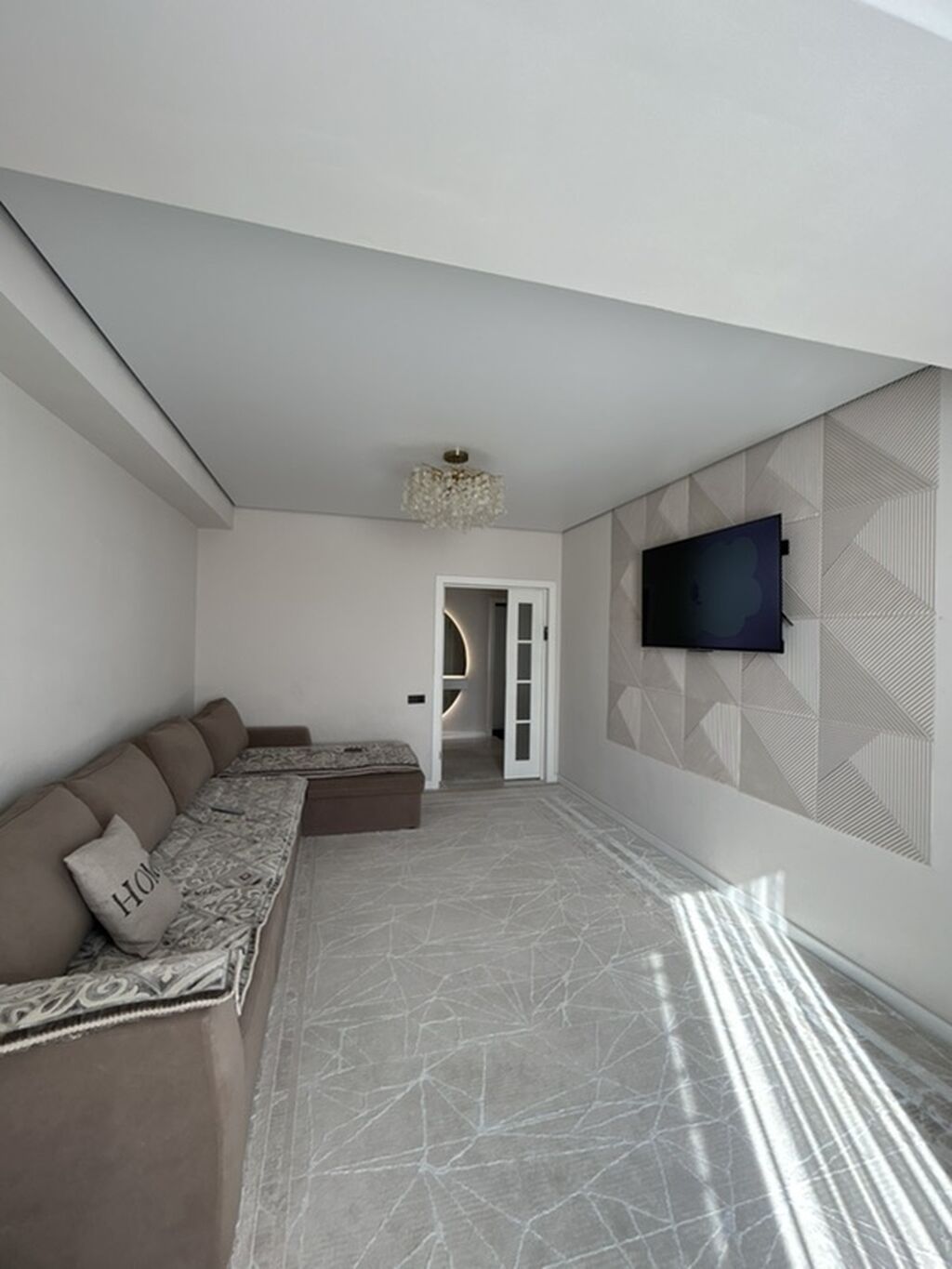 1 комната, 46 м², Асанбай мкр Элитка, 3 этаж, Дизайнерский ремонт: фото 3
