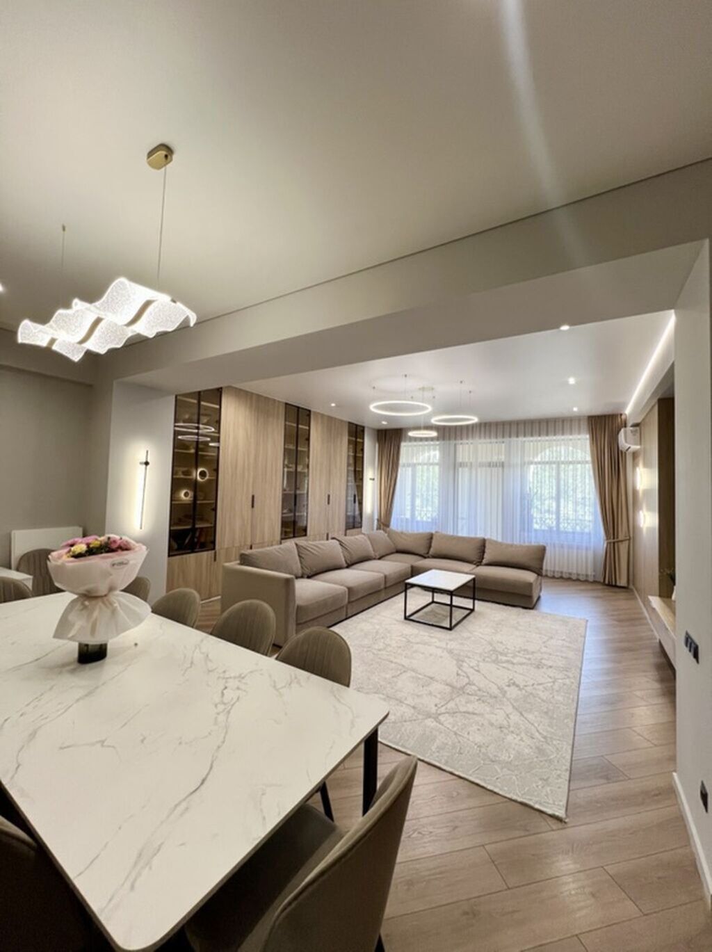 4 комнаты, 170 м², Асанбай мкр Элитка, 3 этаж, Дизайнерский ремонт: фото 4