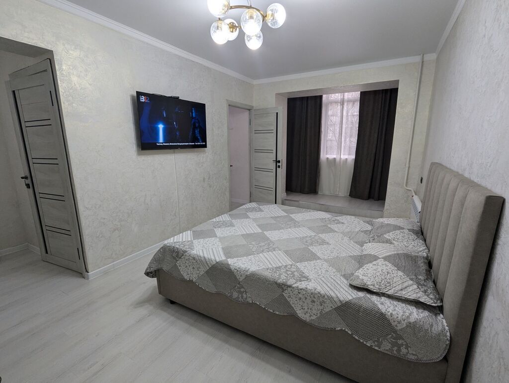 1 комната, Молодая Гвардия, Душевая кабина, Постельное белье, Кондиционер, фото 1