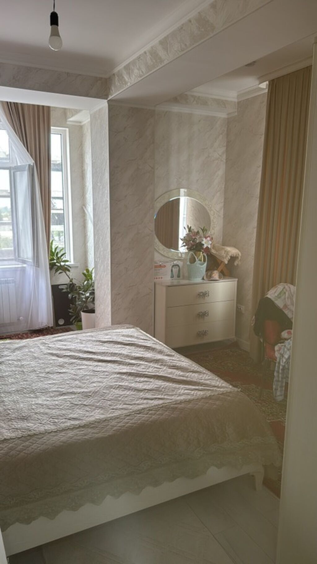 2 комнаты, 55 м², Аламедин-1 мкр Элитка, 6 этаж, Евроремонт: фото 1