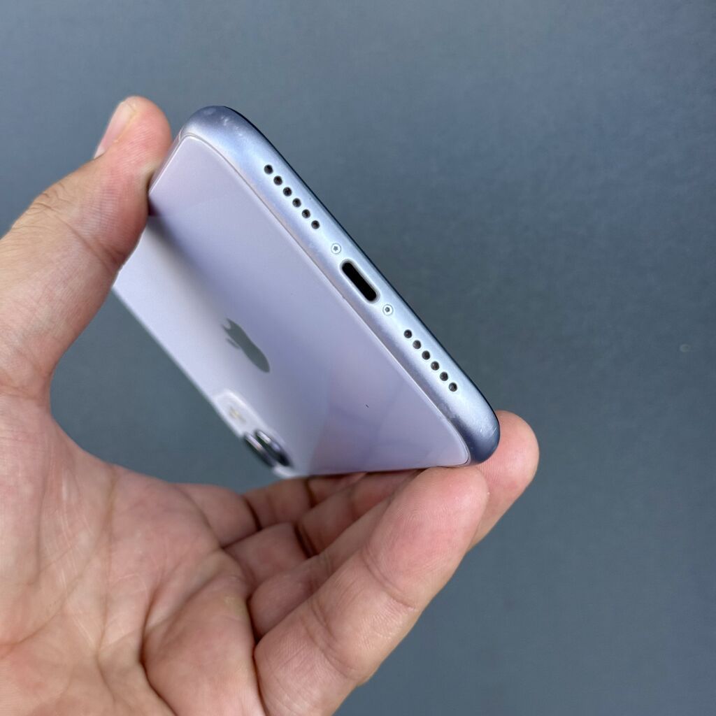 IPhone 11, Б/у, 128 ГБ, Синий, Кабель, 100 %: фото 5