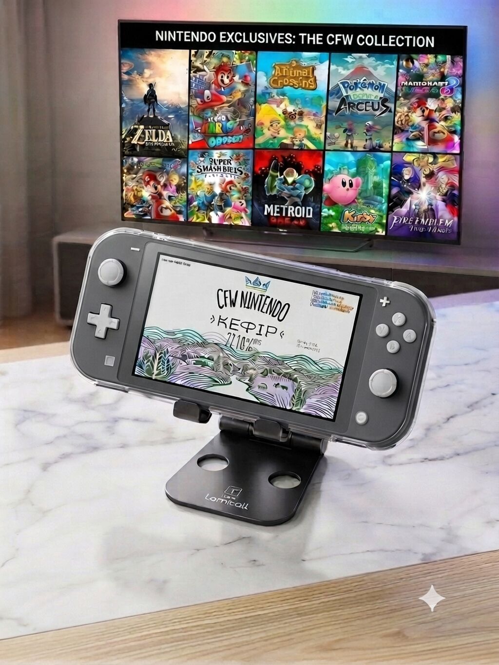 Nintendo Switch lite чипованная (прошитая) встроенная память: фото 1