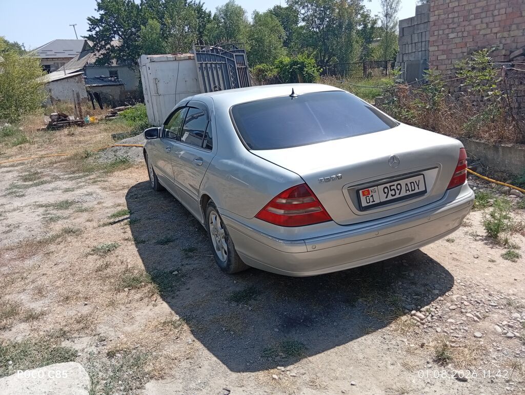 Mercedes-Benz S-Class: 2000 г., 5 л, Автомат, Газ, Седан: фото 3