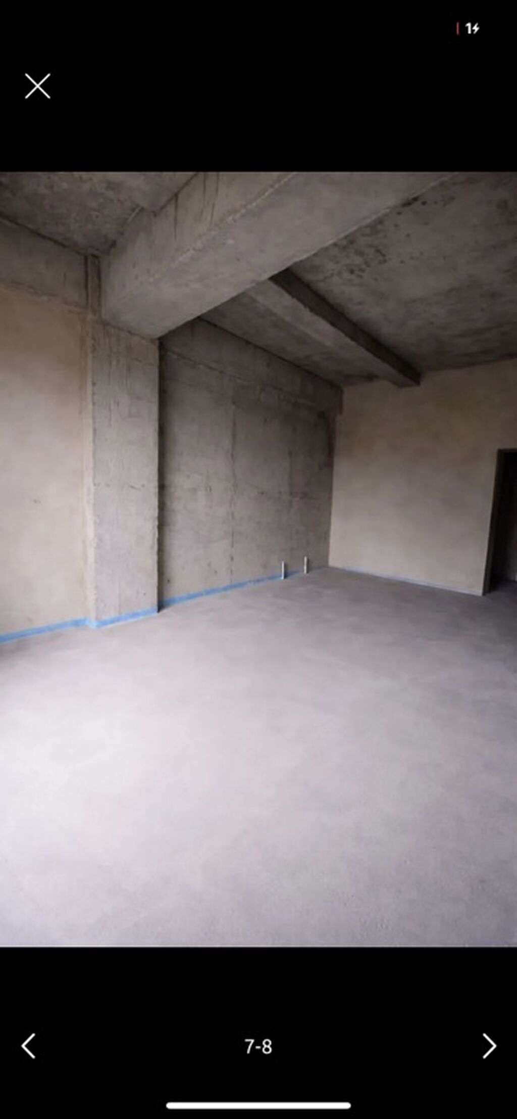 1 комната, 47 м², Пишпек Индивидуалка, 8 этаж, ПСО (под самоотделку): фото 6