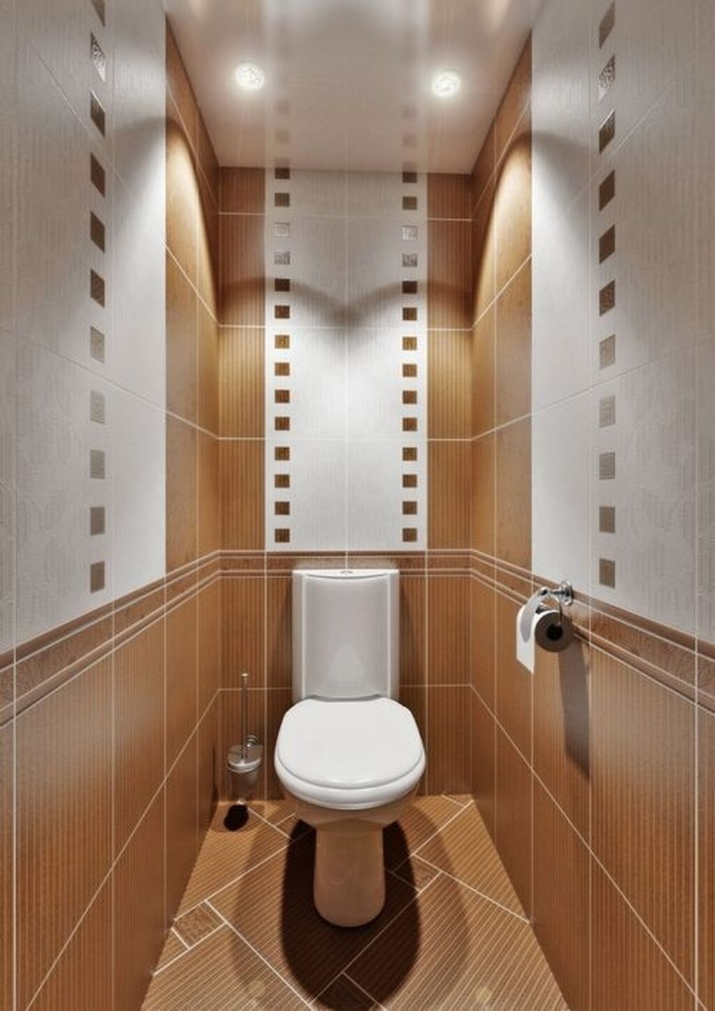 Дизайн в туалетной комнате маленького размера фото