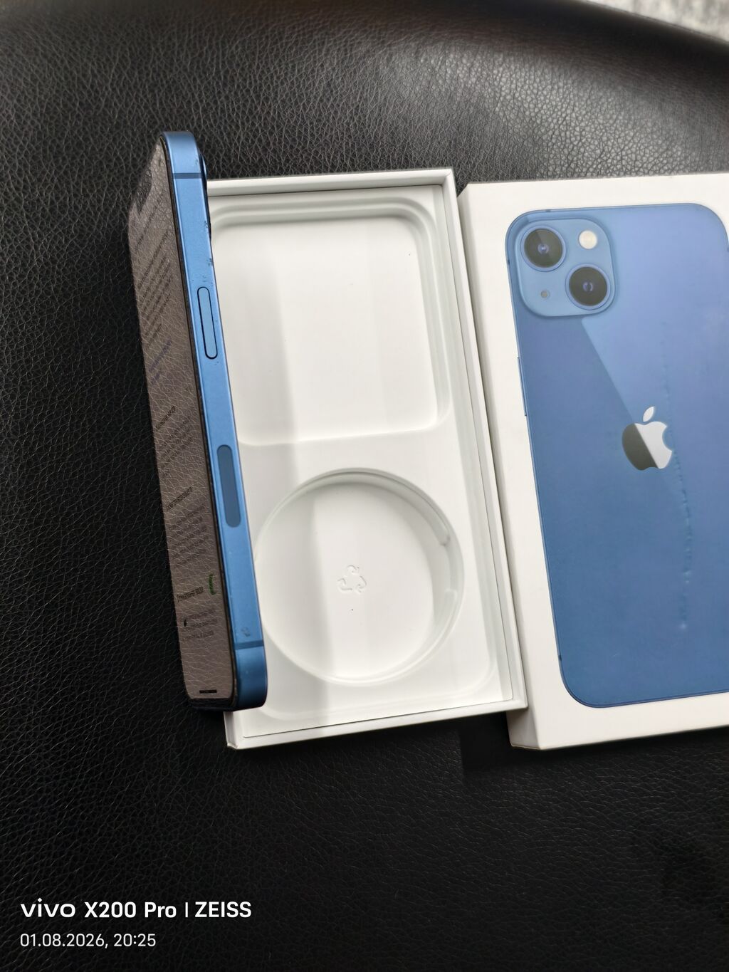 IPhone 13, Б/у, 128 ГБ, Синий, Коробка, 73 %: фото 2