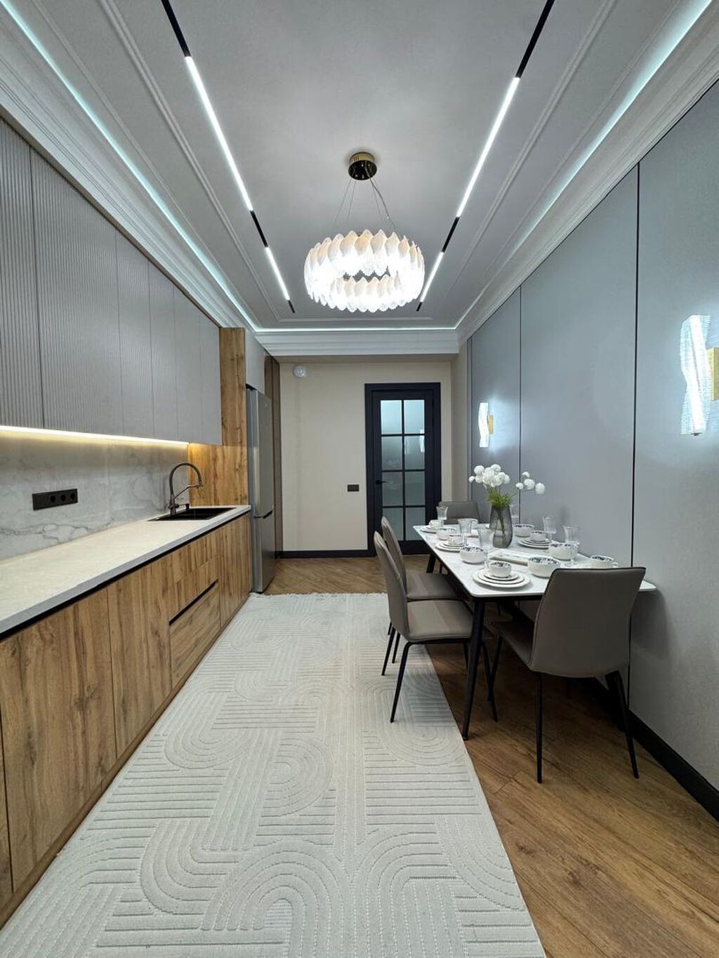 3 комнаты, 116 м², Асанбай мкр Элитка, 13 этаж, Дизайнерский ремонт: фото 8