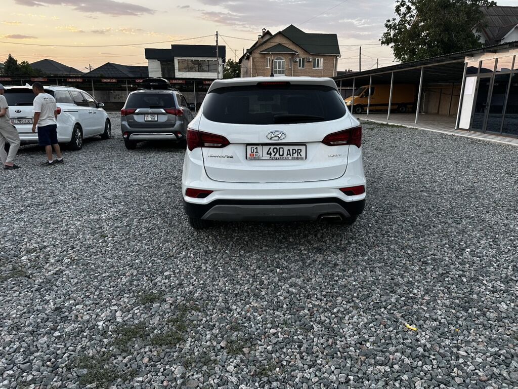 Hyundai Santa Fe: 2017 г., Бензин, Кроссовер: фото 1