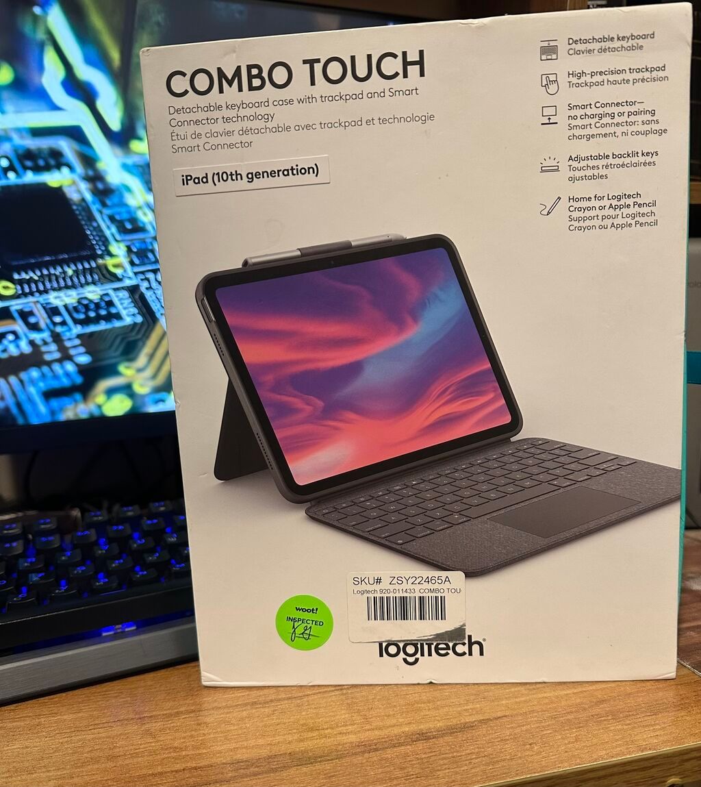 Чехол-клавиатура Logitech Combo Touch Detachable Keyboard Новая: фото 2