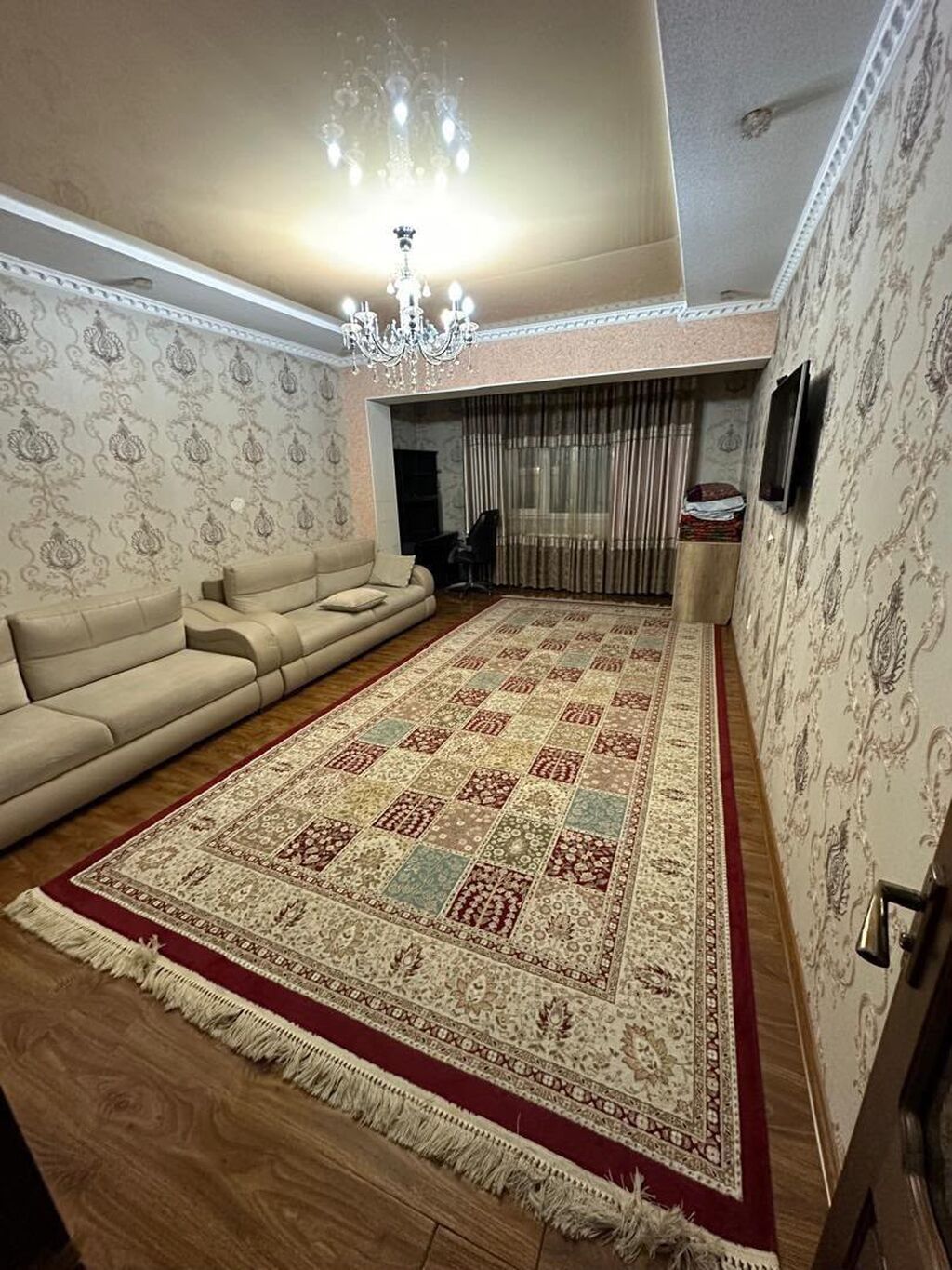 2 комнаты, 68 м², Джальская больница Элитка, 3 этаж, Евроремонт: фото 1