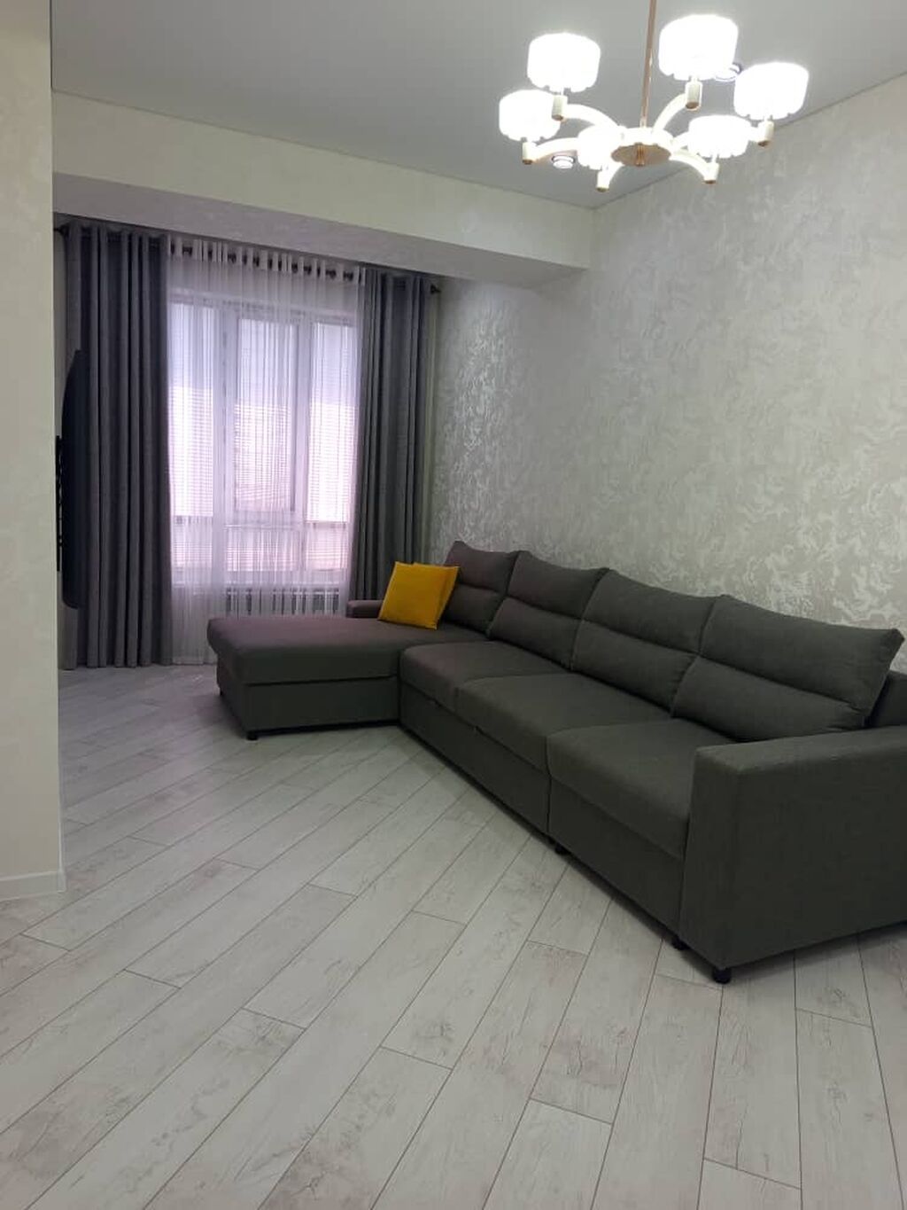 2 комнаты, 62 м², Аламедин-1 мкр Элитка, 6 этаж, Дизайнерский ремонт: фото 4