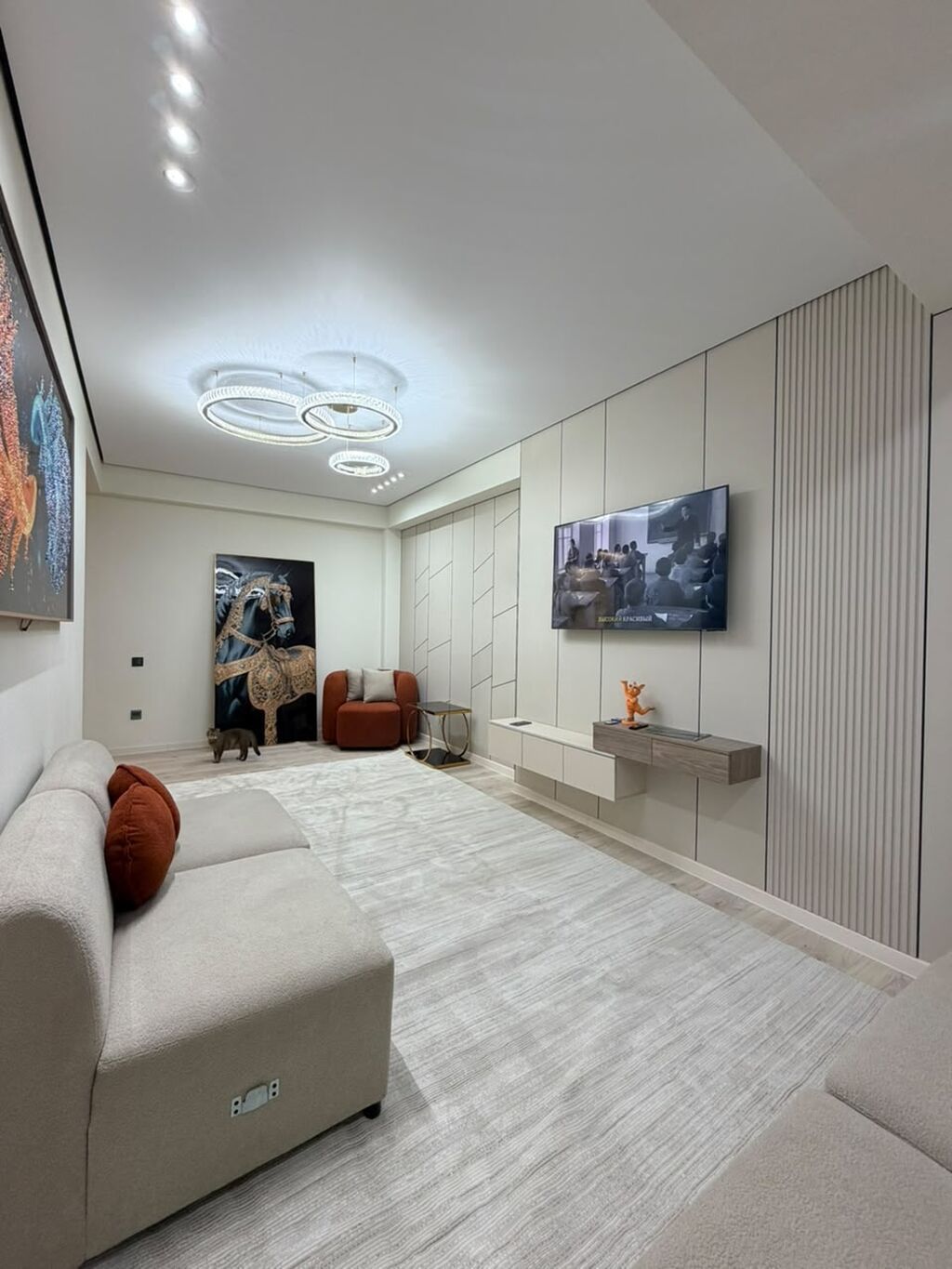 2 комнаты, 64 м², Боконбаева/Уметалиева Элитка, 11 этаж, Дизайнерский ремонт: фото 2