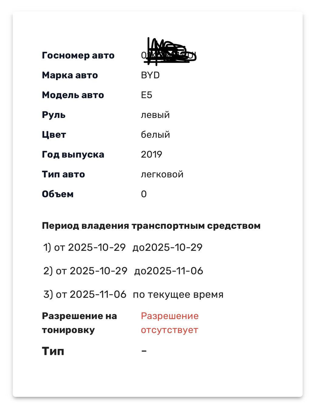 BYD E5: 2019 г., Автомат, Электромобиль: фото 2